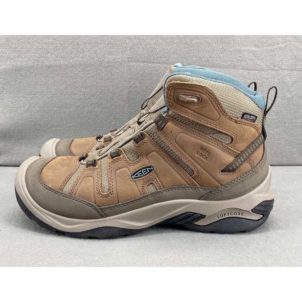 KEEN Women's Circadia Mid Height Comfortable Waterproof Hiking Boots Size 9.5